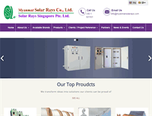 Tablet Screenshot of myanmarsolarrays.com